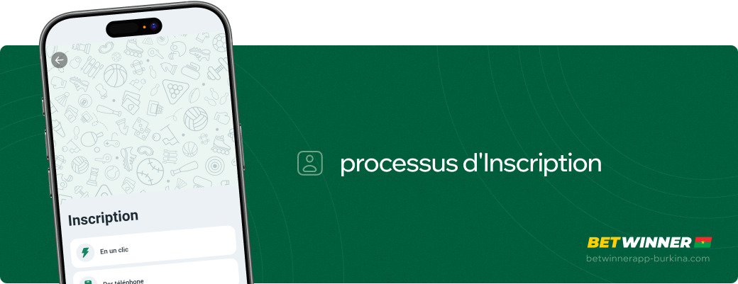 Processus d'Inscription Betwinner apk Burkina Faso
